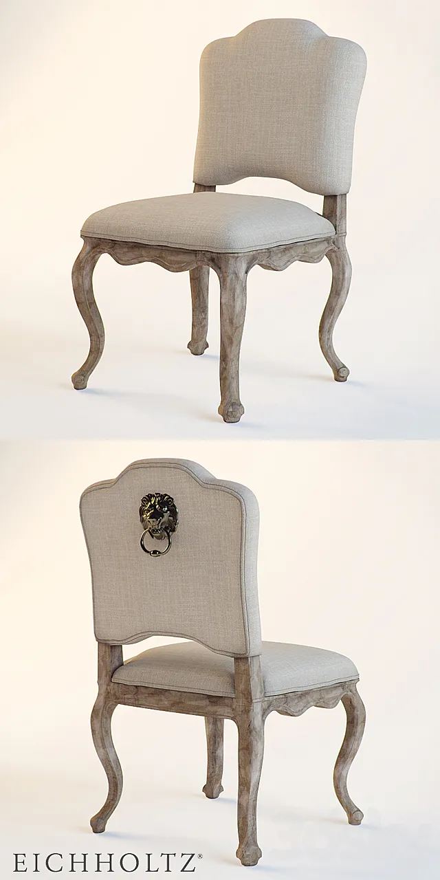 Eichholtz Devonshire With Lion Off White Linen 3D Model