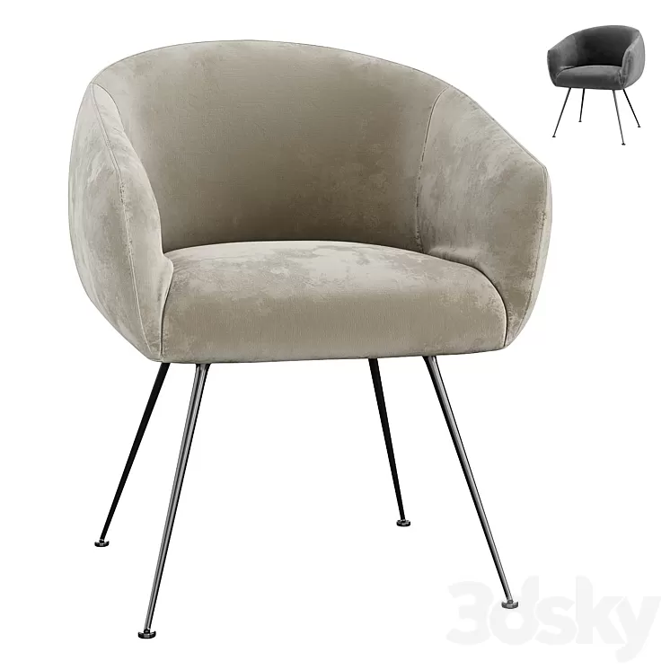 Eichholtz Dining Chair Elbury 3D Model Free