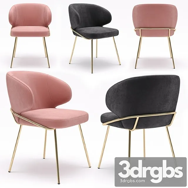 Eichholtz dining chair kinley 2 3D Model Free