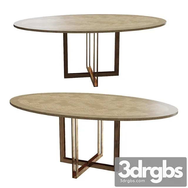 Eichholtz dining table melchior oval_1 2 3D Model Free
