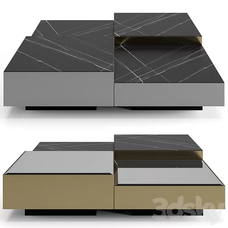 Eichholtz Esposito coffee tables set 3D Model Free