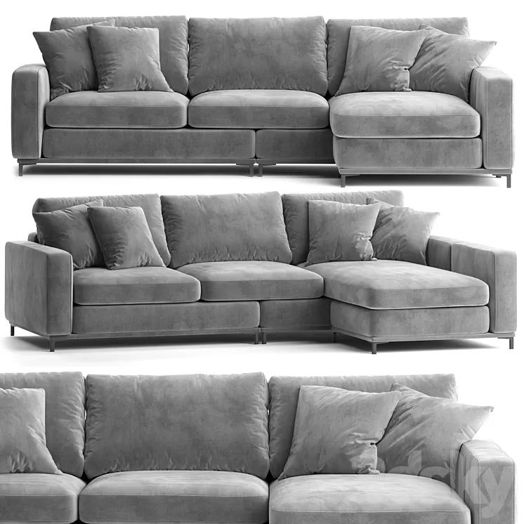 Eichholtz - Feraud Lounge Sofa 3D Model Free