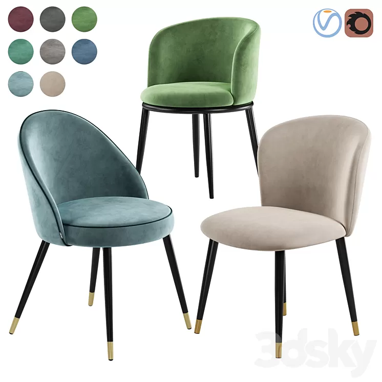 Eichholtz Filmore Cooper Volante chair 3D Model