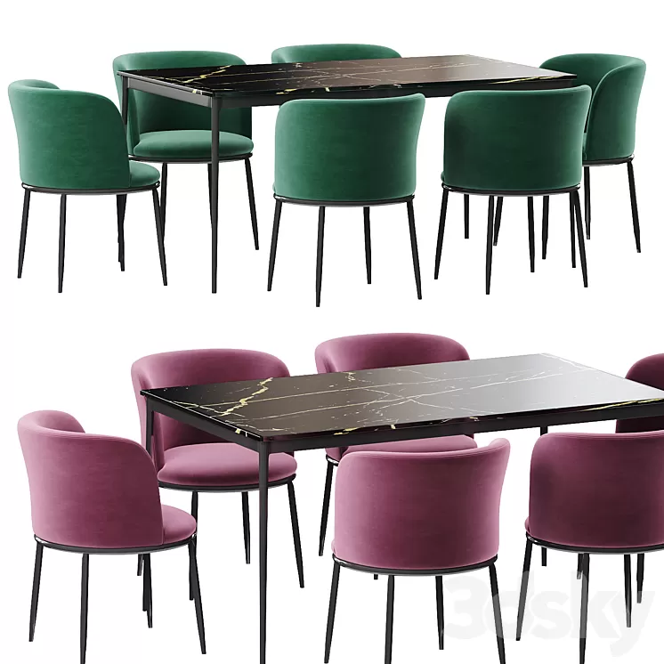 Eichholtz Filmore Dining table 3D Model