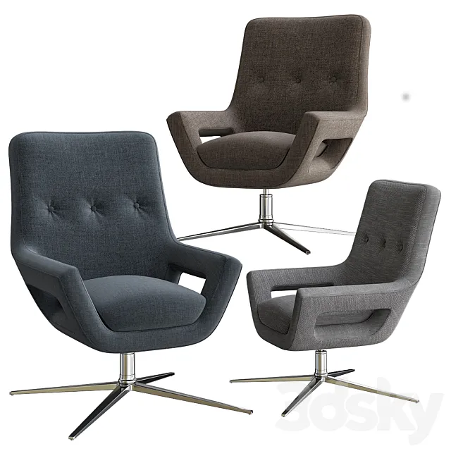 Eichholtz Flavio Swivel Chair 3D Model