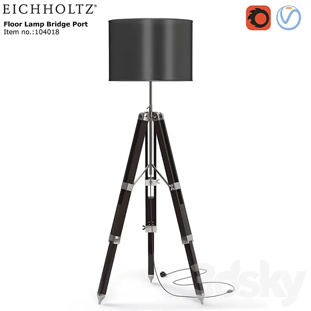 Eichholtz Floor Lamp Bridgeport 3D Model