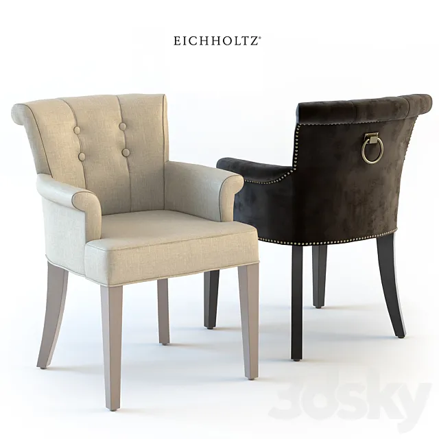 Eichholtz key largo arm Chair. 07635 3DModel