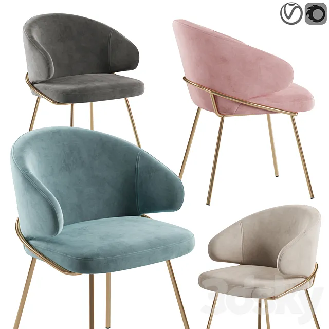 Eichholtz Kinley chair 3DModel