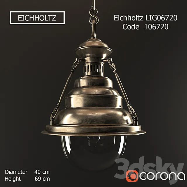 Eichholtz Lamp aquitaine 3DModel