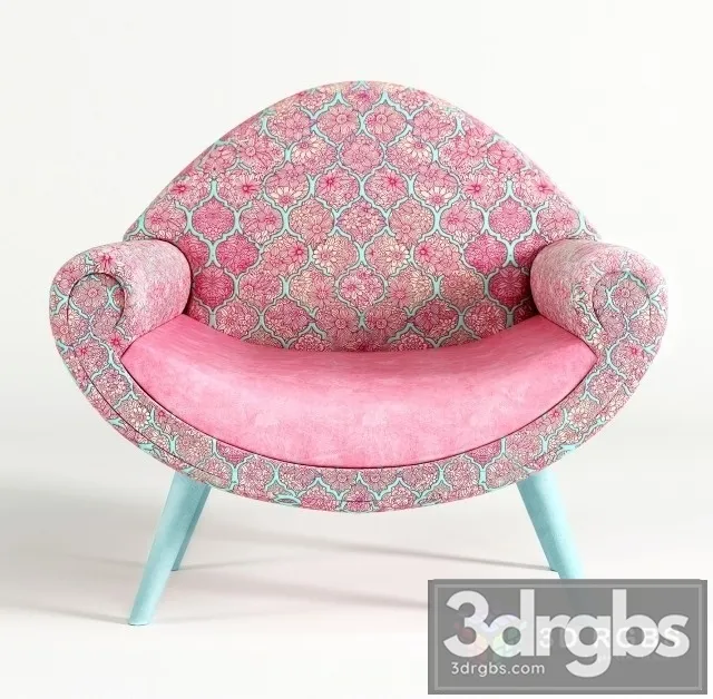 Eichholtz Langford Armchair 3D Model Free