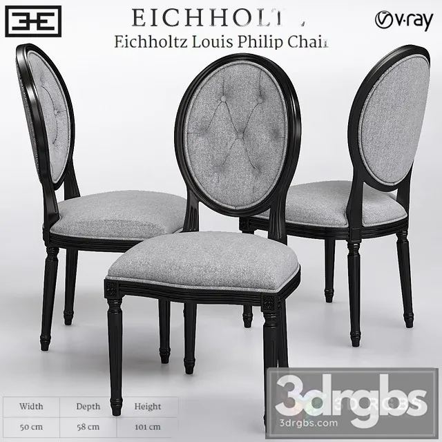 Eichholtz Louis Philip Chair 3D Model Free