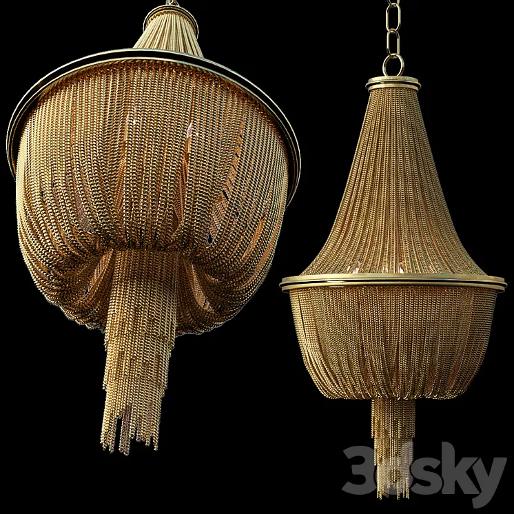 Eichholtz Martinez L Chandelier 3D Model