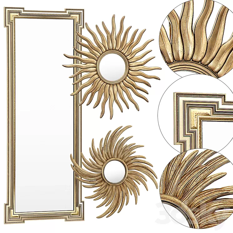 Eichholtz MIRROR COLLECTION 2 3D Model