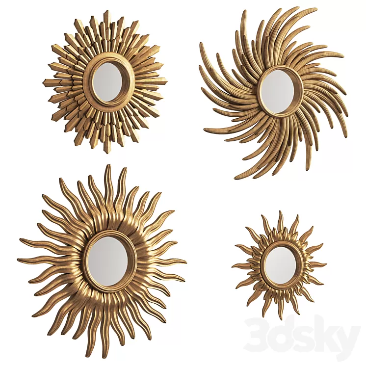 Eichholtz mirrors Sultan Medina Sol Lunaris 3D Model