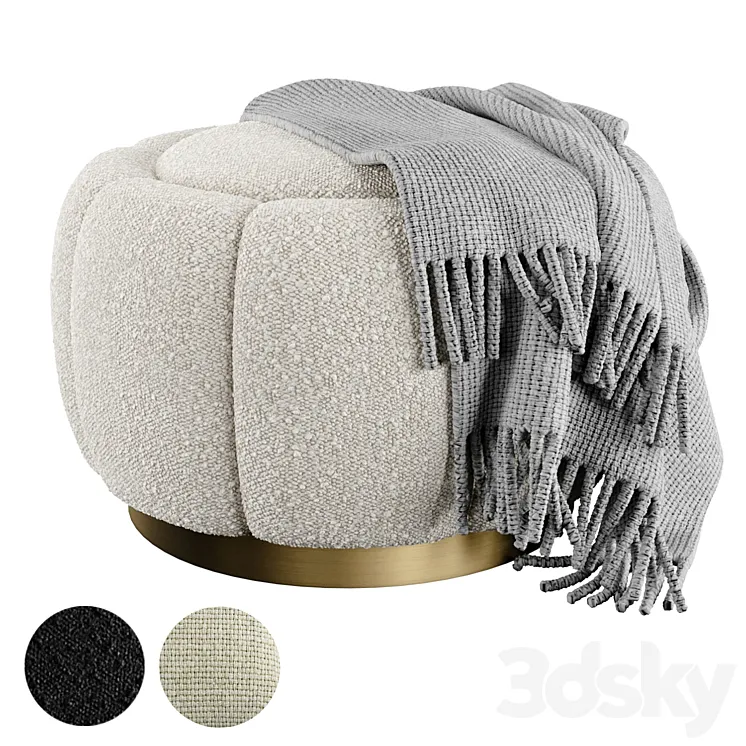 Eichholtz Ottoman Inger 3D Model Free