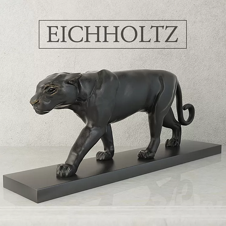 Eichholtz panther on marble 3D Model