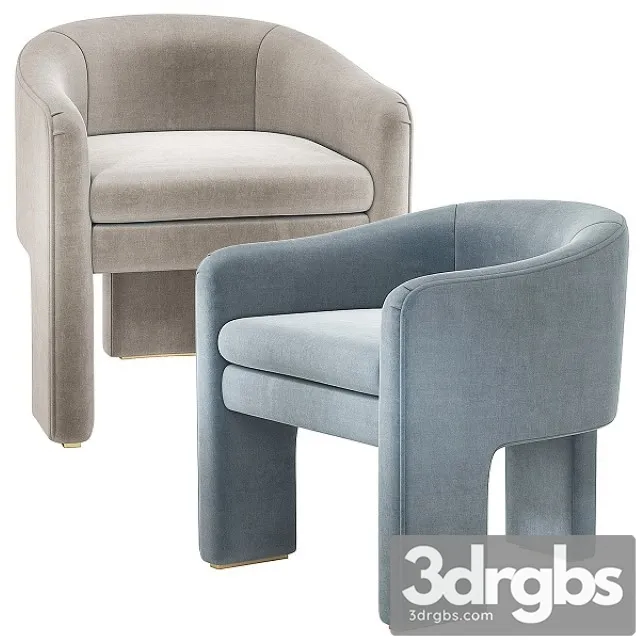 Eichholtz Pebbles Chair Three Legs 3D Model Free