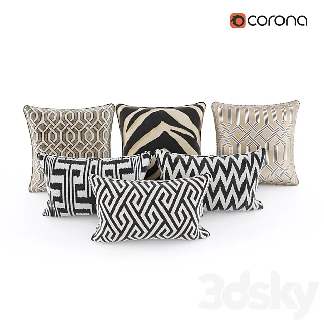 Eichholtz pillows 3DModel