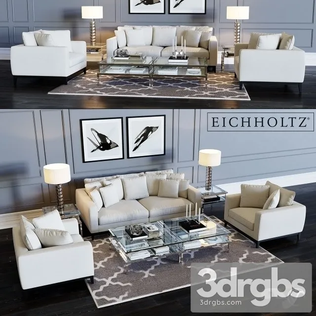 Eichholtz Principe Sofa 01 3D Model Free