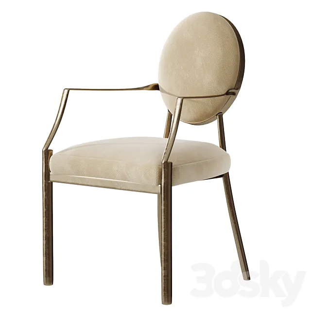 Eichholtz Scribe Dining Chair 3D Model
