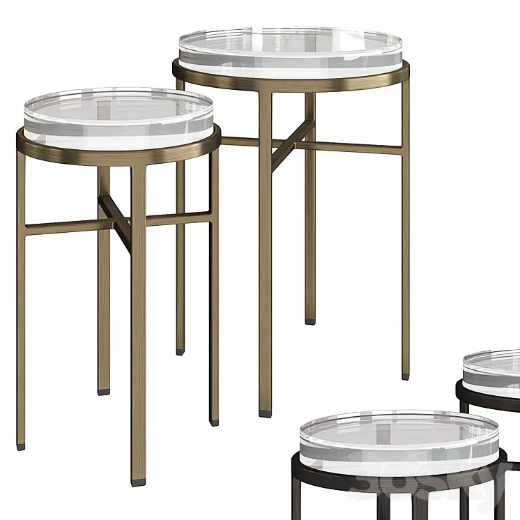 Eichholtz Side Table Hoxton 3D Model Free