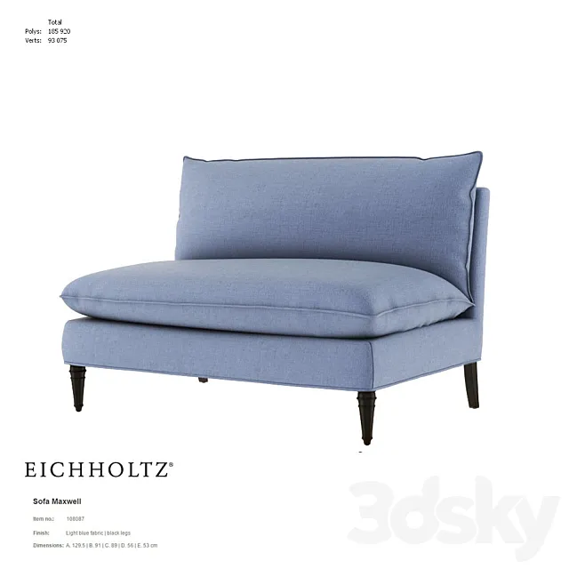 EICHHOLTZ Sofa Maxwell 108087 3DModel