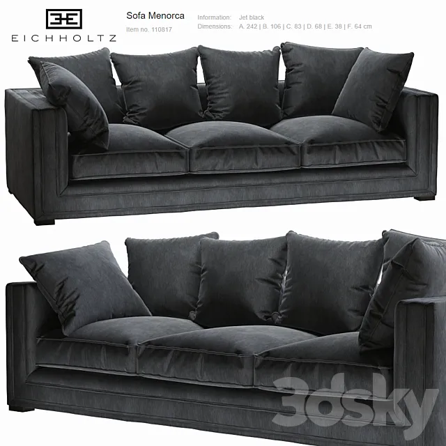 Eichholtz Sofa Menorca 3D Model
