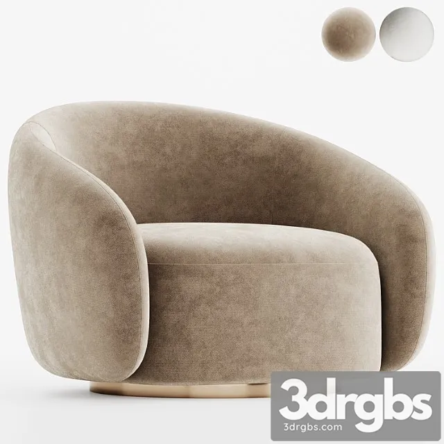 Eichholtz swivel armchair brice boucle cream