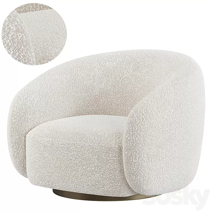 Eichholtz Swivel Brice Chair 3D Model