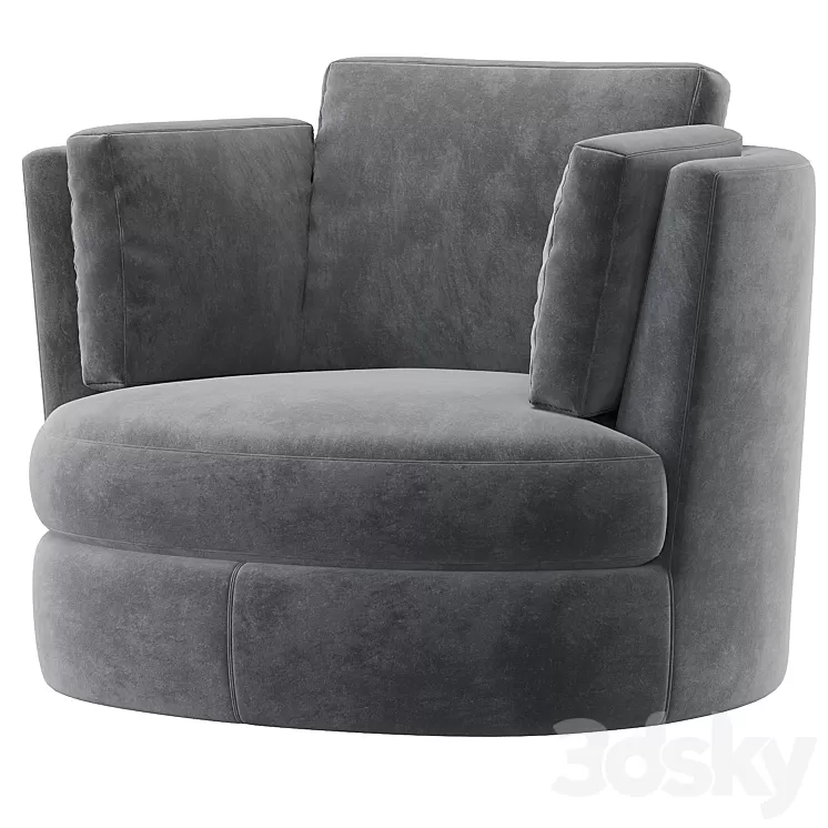 Eichholtz  Swivel Chair Clarissa 3D Model Free
