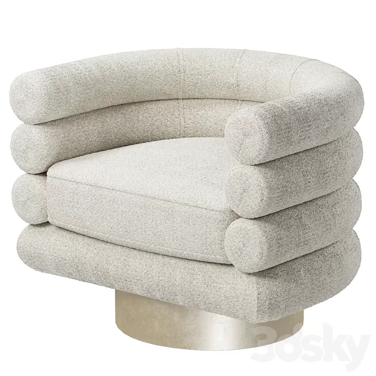 Eichholtz Swivel Chair Maguire 3D Model Free
