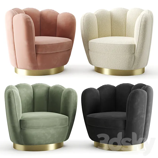 Eichholtz Swivel Chair Mirage 3DModel
