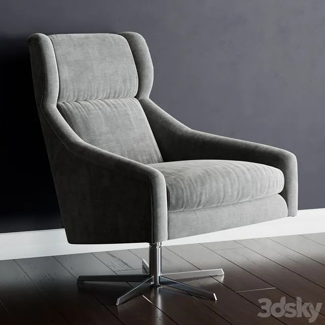 Eichholtz Swivel Chair Nara 3D Model