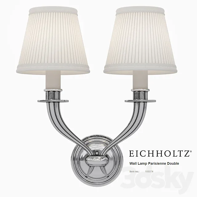 Eichholtz Wall Lamp Parisienne Double 108074 3DModel