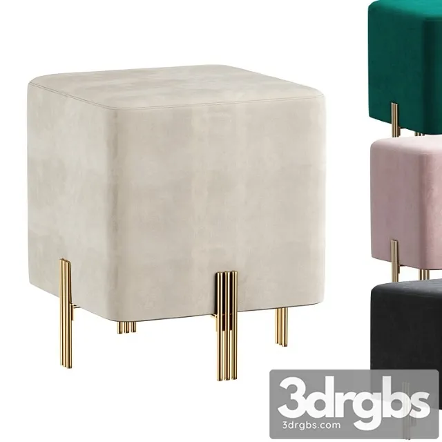 Eicholtz stool burnett 2 3D Model Free