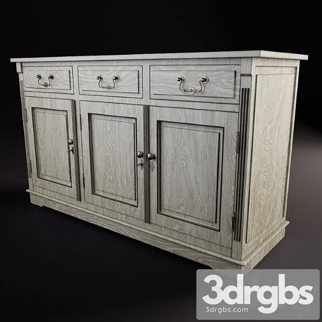 Eihholtz Dresser 3 Doors 3D Model Free