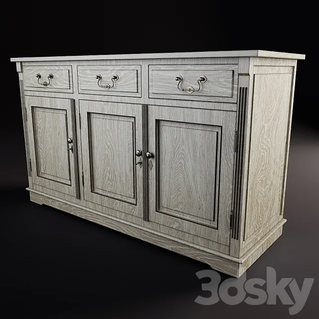 Eihholtz dresser 3 doors 3D Model
