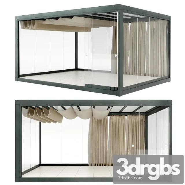 Eivissa light & proof pavilion ethimo 3D Model Free