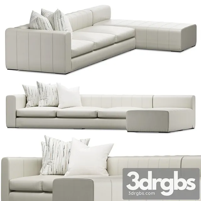 Ejvictor milano sectional sofa 2 3D Model Free