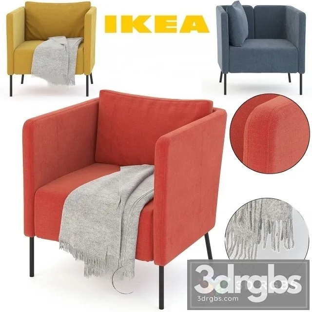 Ekere Skiftebo Armchair 3D Model Free