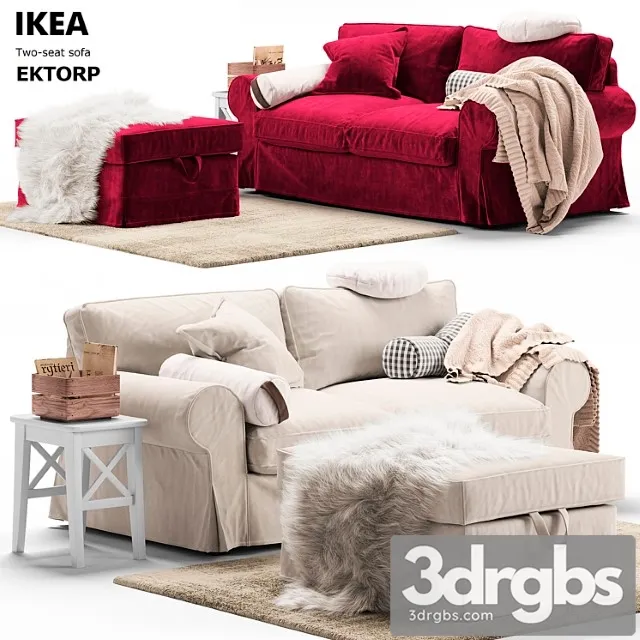 ektorp ikea 2 3D Model Free