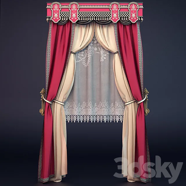 Eldorado Curtain 01 3D Model