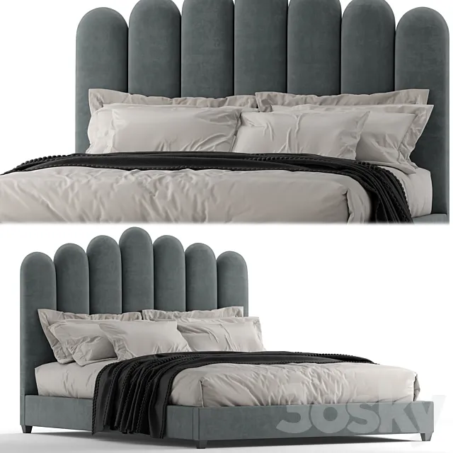 Eleanor queen bed 3D Model