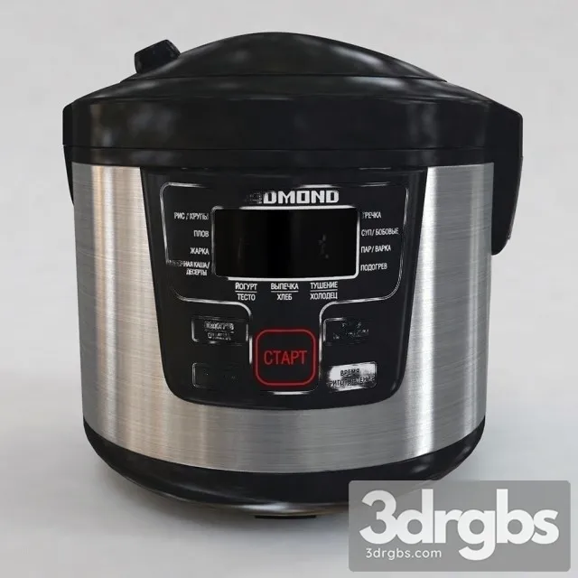 Electric Cooker Redmond 3D Model Free