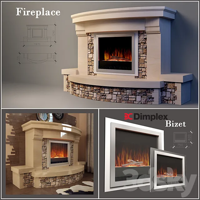 Electric fire 3DModel