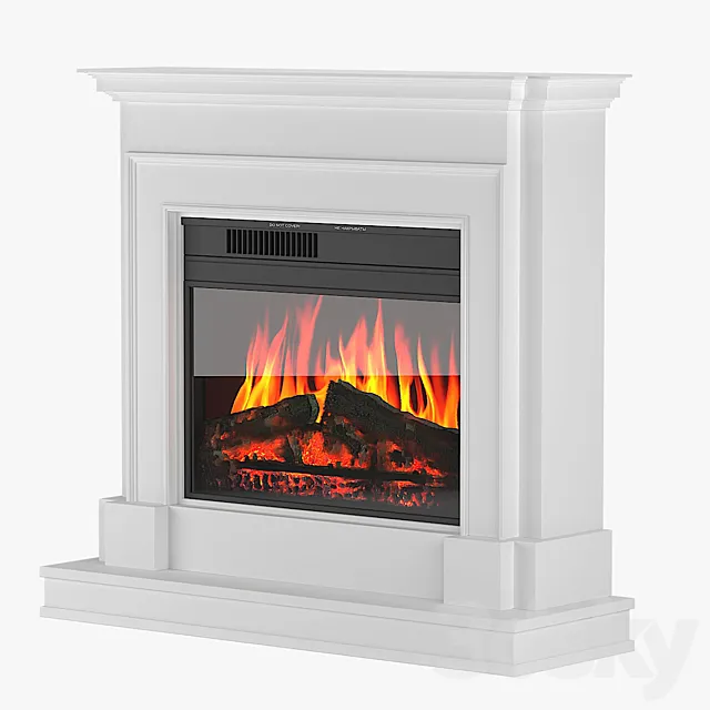 Electric fireplace Newport Jupiter 3D Model