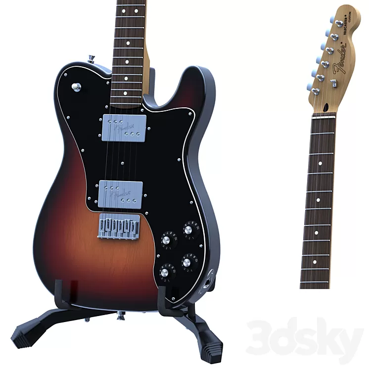 Electric Guitar Fender Telecaster 3D Model