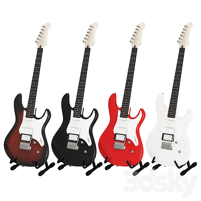 Electric Guitar Yamaha Pacifica012 3D Model