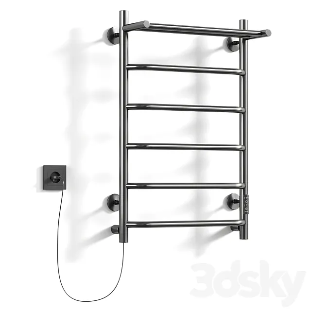 Electric heated towel rail Altasan Horizon 3D Model