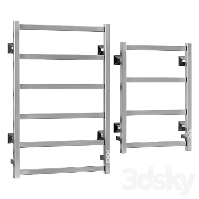 Electric heated towel rail Dvin J plaza neo 3D Model
